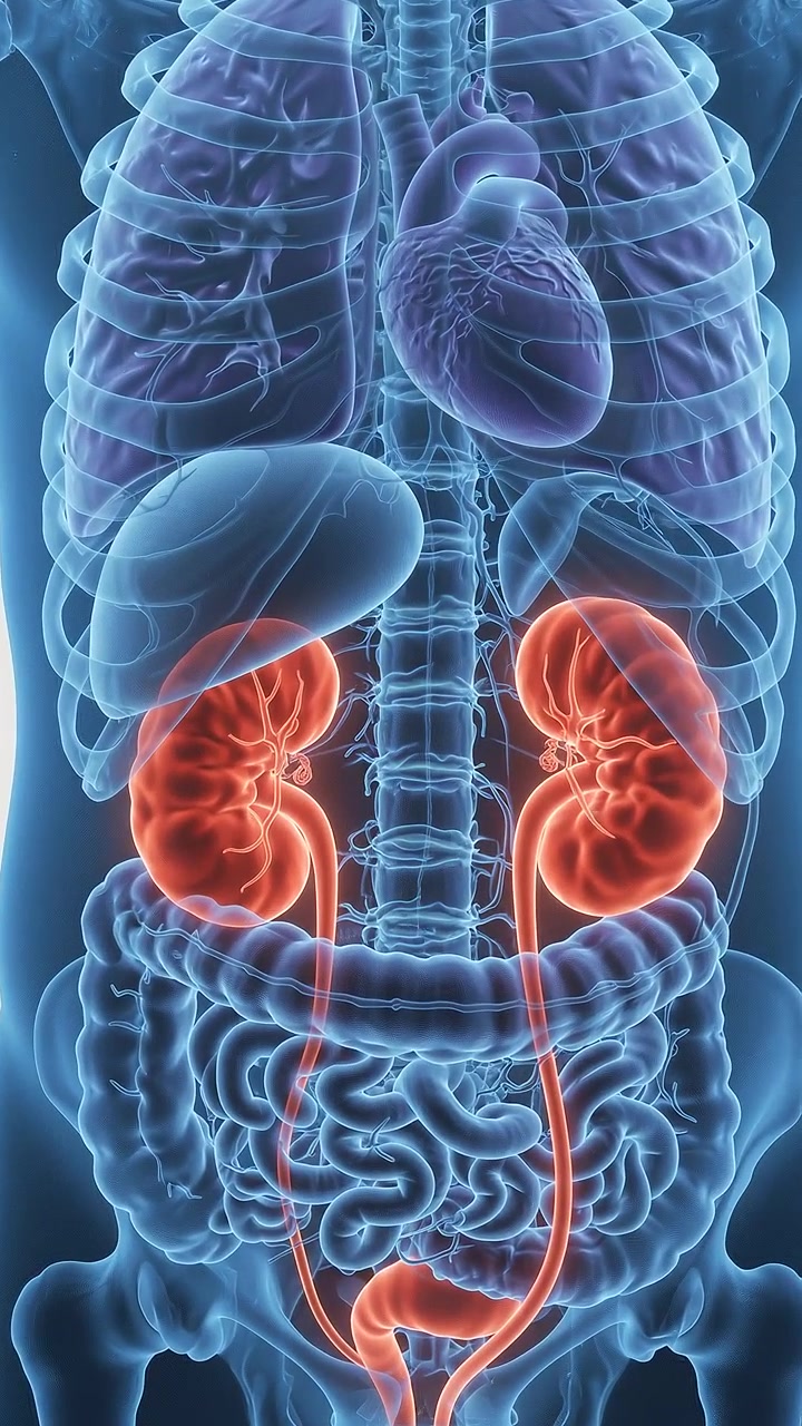 Full Body Anatomical Model Specifying Human Kidneys and Urinary System