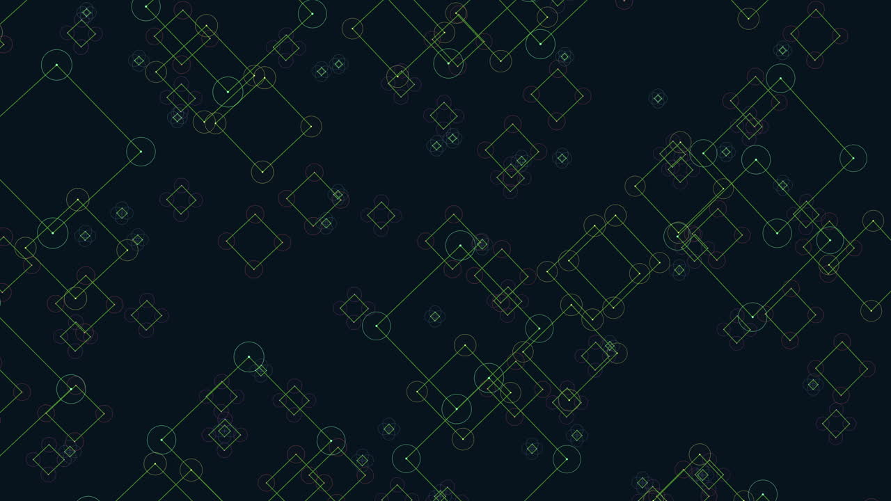 A Group Of Cubes With Lines And Dots