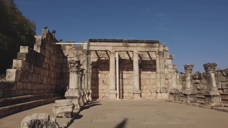 ancient first century synagogue capernaum israel middle east holy land