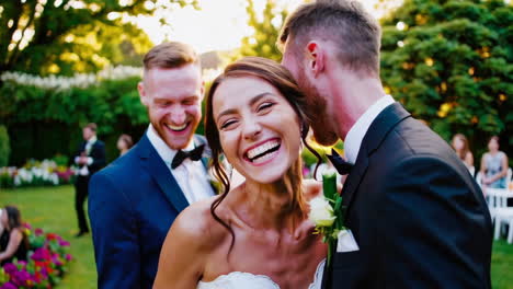wedding reception in a garden