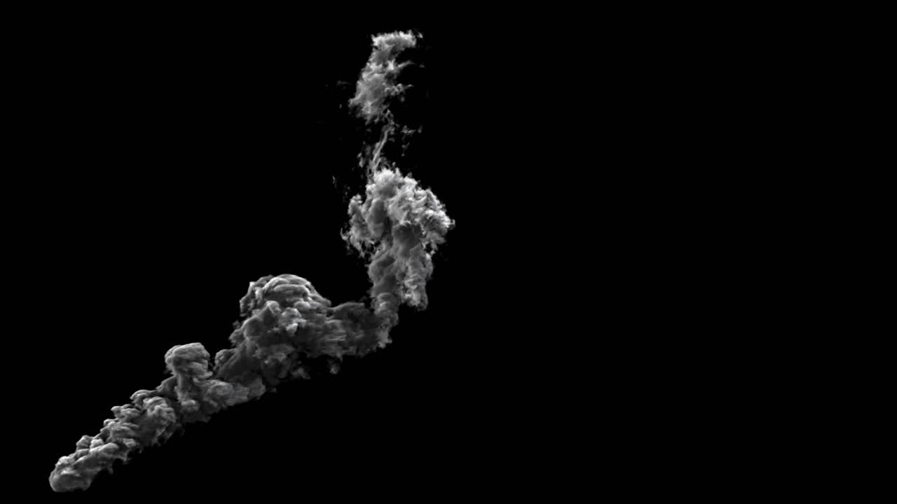 추상적인 연기 시레이션