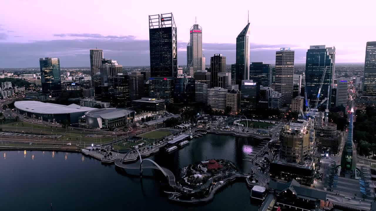 오스트레일리아 서부 퍼스의 공중 전망