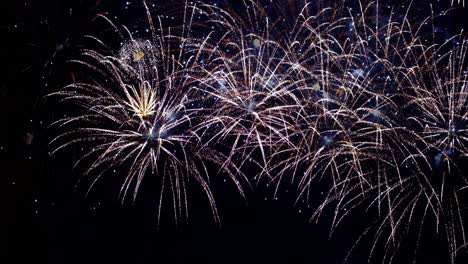 Colorful-fireworks-exploding-in-the-night-sky.-Celebrations-and-events-in-bright-colors.