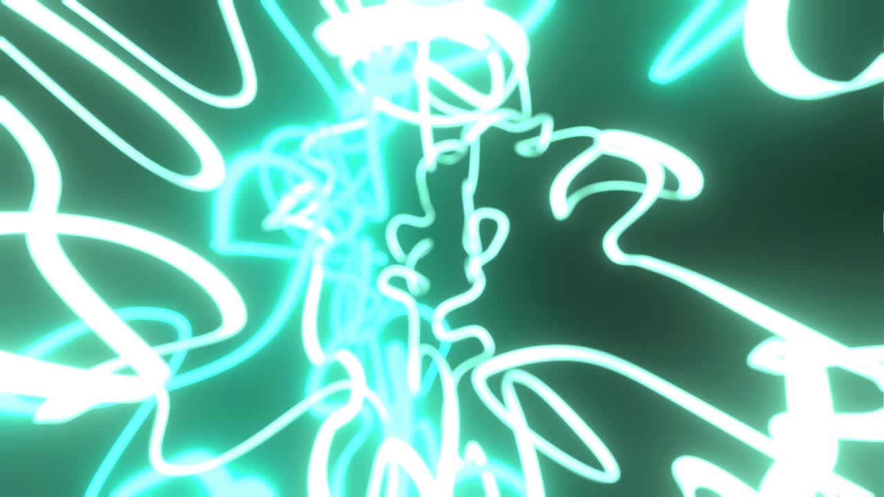 Dreamy & colourful neon effects, infinity or seamless loop.