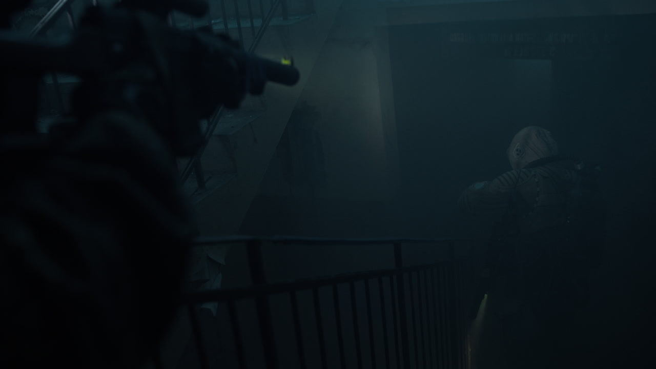Military Operation Inside Building at Night