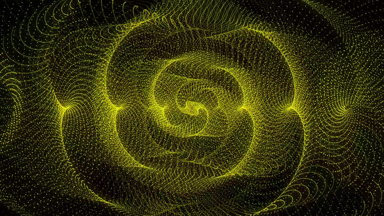 patrón de forma de punto de color amarillo animación gráficos de movimiento