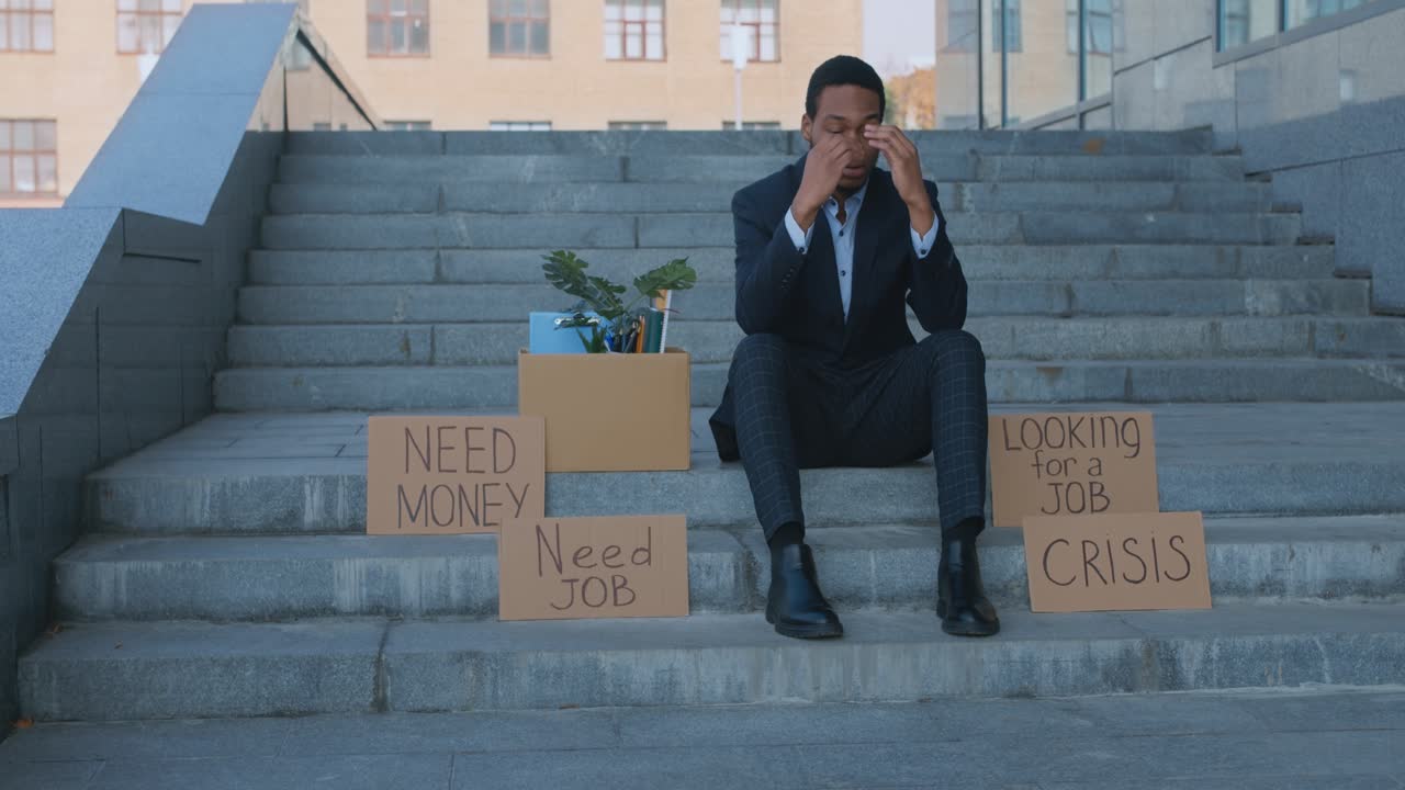 buscador de trabajo desesperado