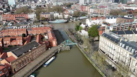 Bathurst-Basin-Bristol-Großbritannien-Drohne,-Luftaufnahme