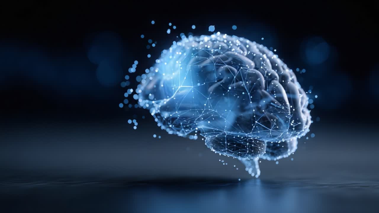 A Dynamic Visualization of a Futuristic Neural Network Representing Advanced Cognitive Functions and Information Processing in the Human Brain