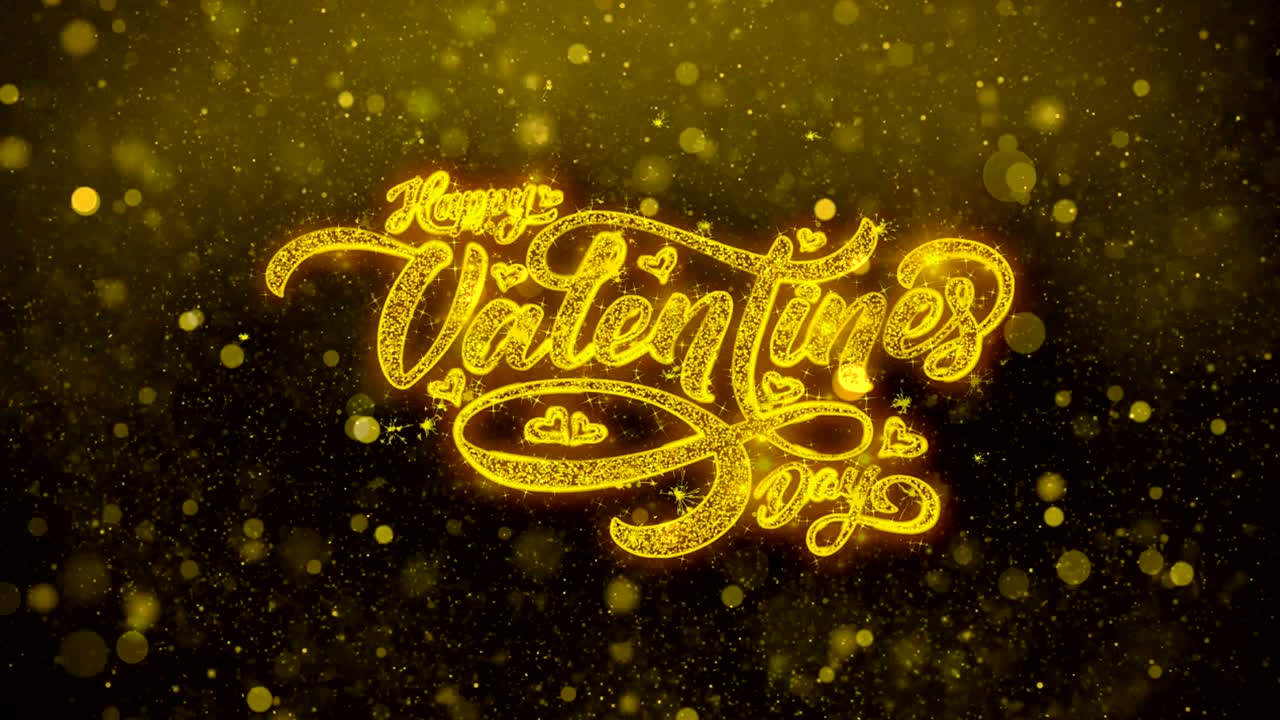 Buon San Valentino amore, biglietto d'auguri, invito, fuoco d'artificio per celebrazione