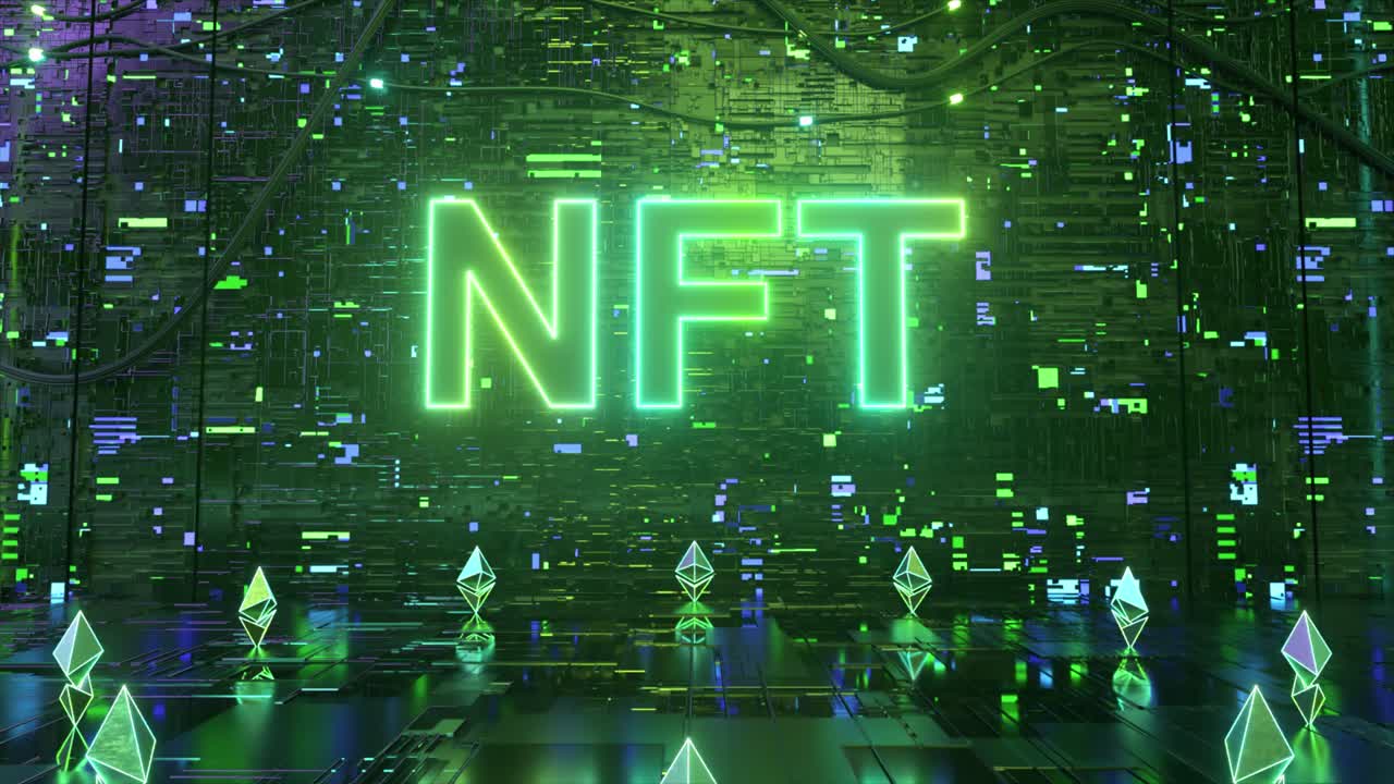 ilustración de arte digital de nft