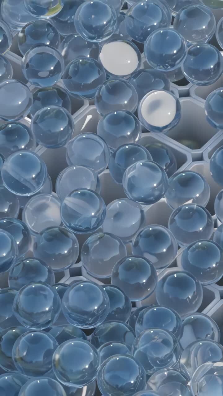 Abstract Geometric Pattern of Transparent Spheres