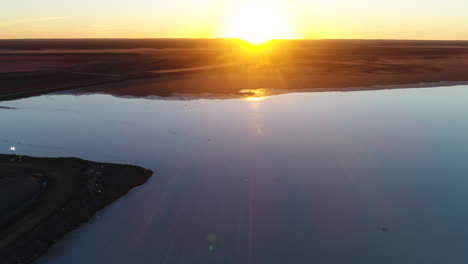 sunrise in western australia with drone