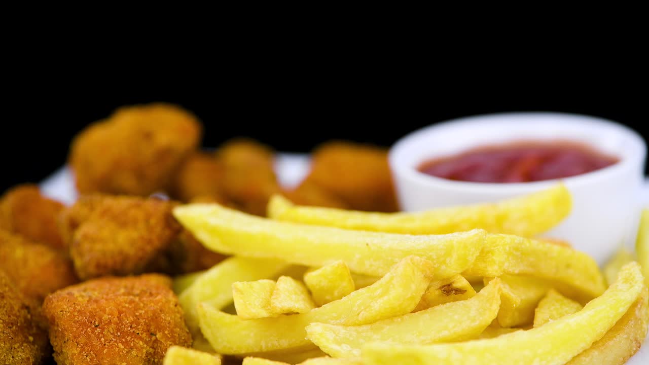 nuggets de pollo giratorios (con un bucle sin costuras)