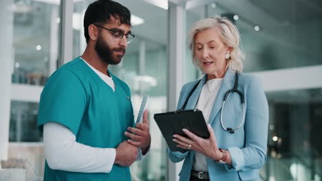 doctor and nurse discussing patient care