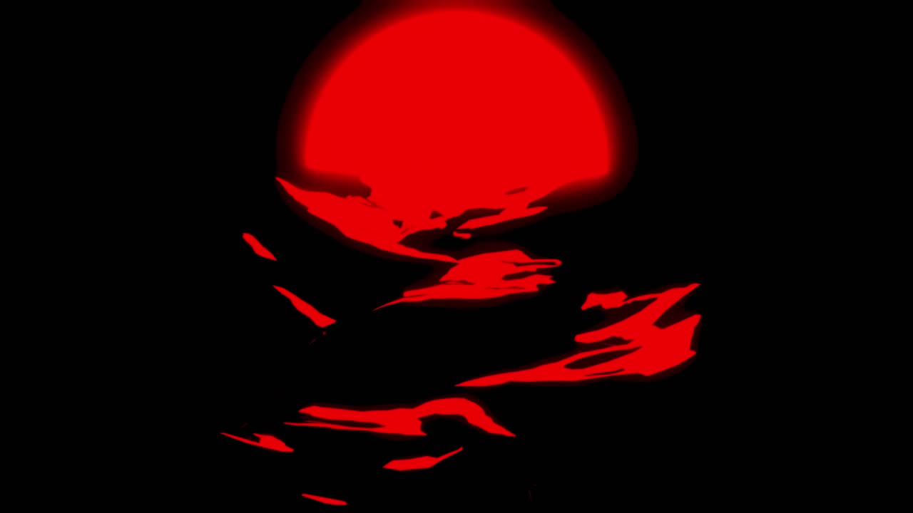 Abstract Red Explosion on Black Background