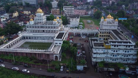 aerial view of a gurudwara in india