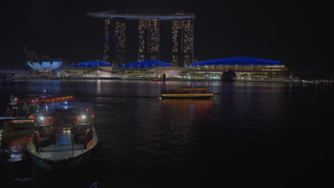 night view of marina bay sands, singapore