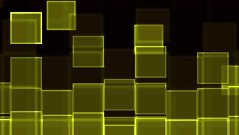 falling yellow squares loop dark