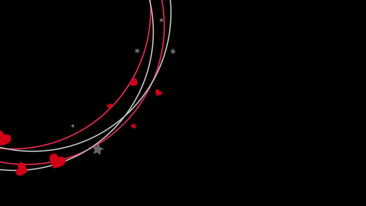 심장 박동 일러스트레이션 시네마그래프 스타일, 발렌타인 데이 사랑 관계 휴가 이벤트 축제