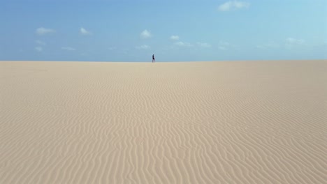 colombia desert sand dunes walking alone remote isolated la guajira peninsula