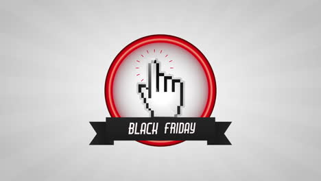 ofertas de viernes negro con marco circular