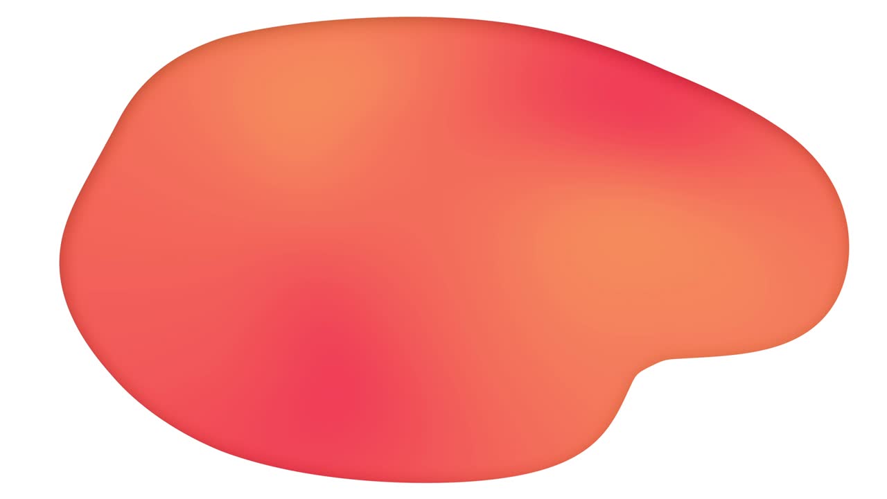 Gradient peach liquid bubble animation