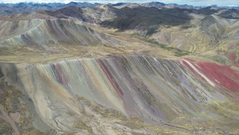 flyover the rainbow mountains in palcoyo