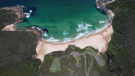 Frazer Beach With Bongon Beach In New South Wales, Australia - Aerial Drone Shot