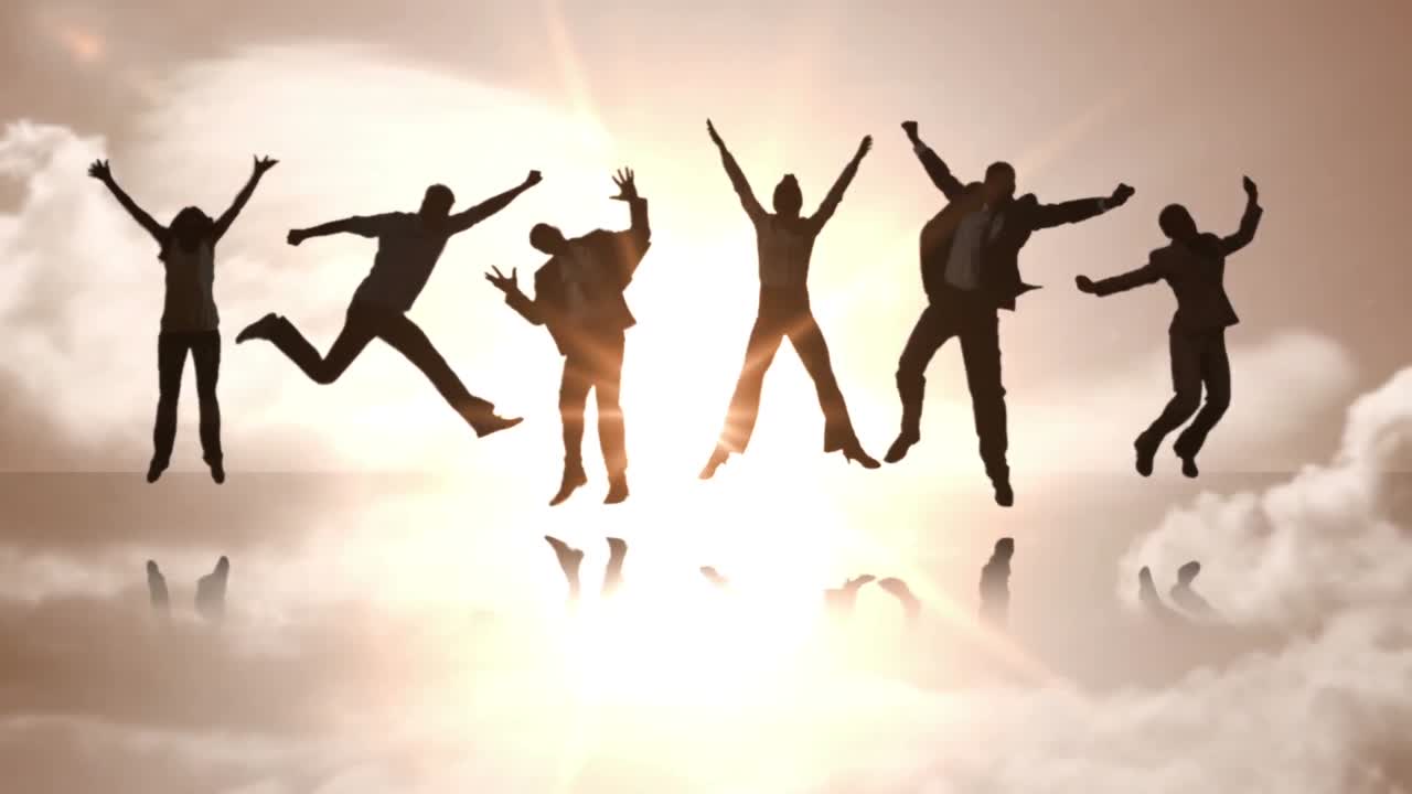 느린 속도로 뛰어다니는 사업가들의 시리즈