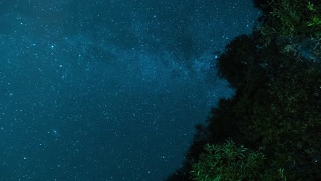 Time-lapse-of-the-starry-night-sky,-capturing-the-mesmerizing-beauty-and-celestial-dance-of-the-stars-as-they-traverse-across-the-darkness-of-the-night