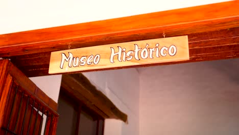 history museum sign in mompox-colombia