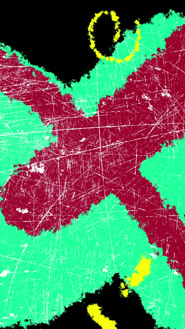 Dynamic Abstract Grunge Color Transition with Scratched Texture