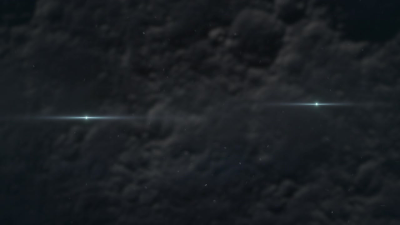 銀河のファッショナブルな白い閃光と暗雲