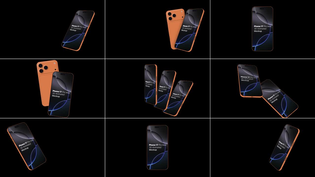Telefon mockup til apppræsentations UI showcase og mobilmarketingvideoer