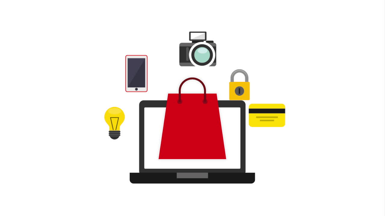 ilustración de compras en línea