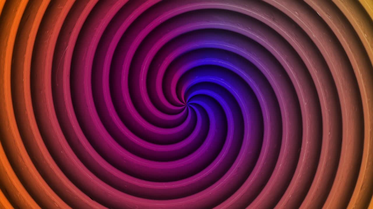 animación - espiral colorida en movimiento lista para la hipnosis