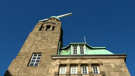 old radar tower, harbour of hamburg, navigation, 4k