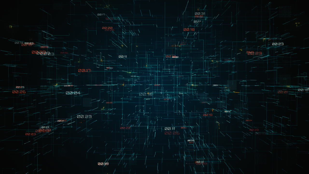 Floating Number CG Animation