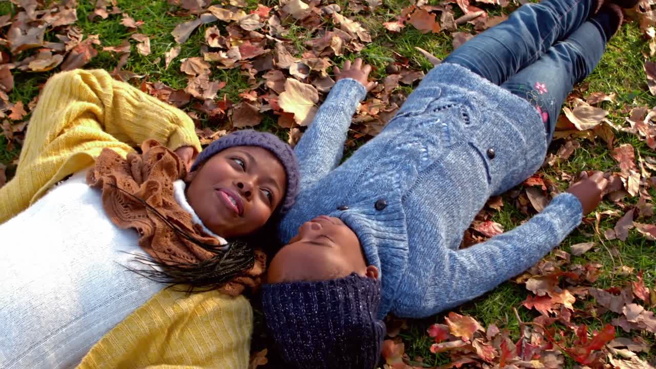 Happy family having fun together