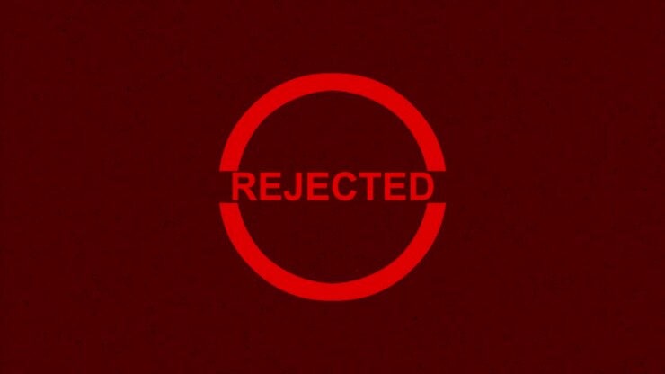 The word reject on a red background in a red circle