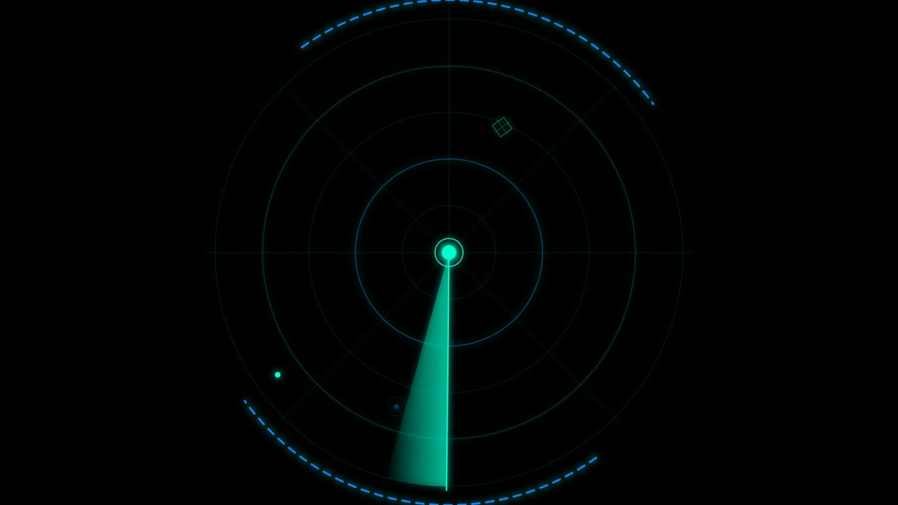 Schermo Radar Digitale in Scansione per Obiettivi