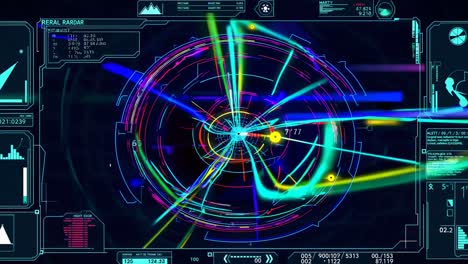 interfaz de radar futurista