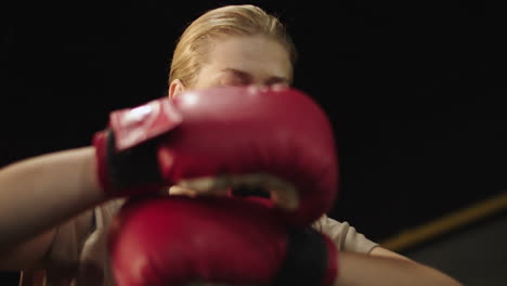 boxer preparing for training