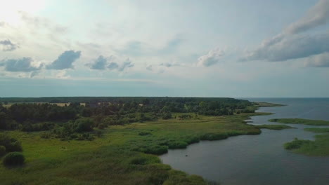 Drone-shot-at-the-coast-of-the-Estonian-island-Saaremaa