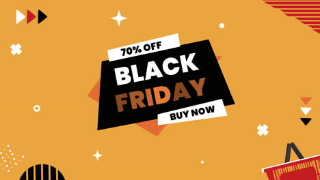 Banner de promoción de venta de viernes negro