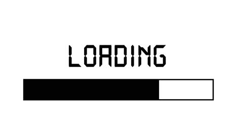 loading bar animation loading on white background and green screen