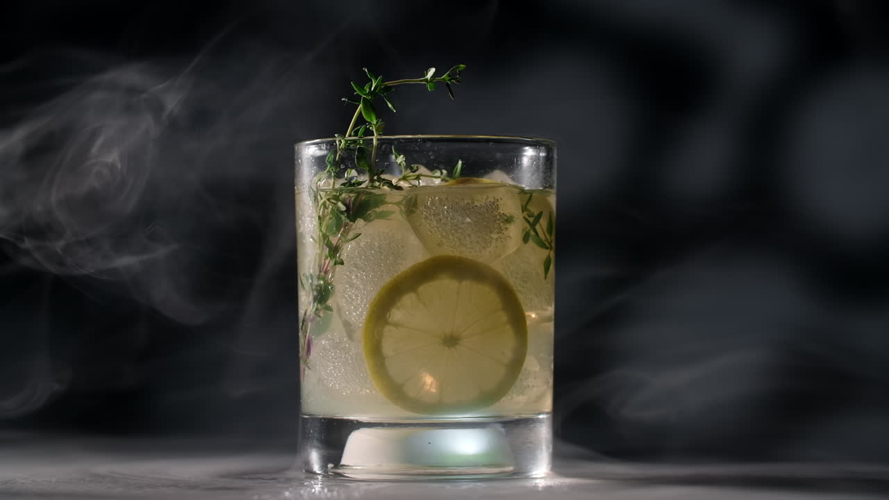 Refreshing Iced Lemon Thyme Cocktail
