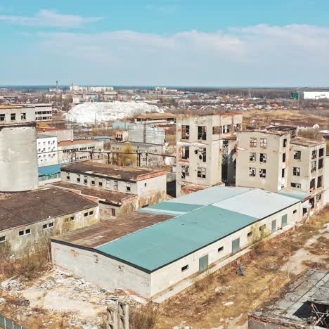 view of abandoned industrial place
