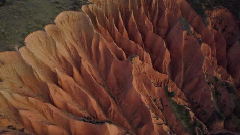 bird view of the landscape of spain at outdoor tourist object cárcavas